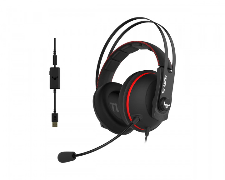 Asus TUF H7 7.1 Pelikuulokkeet Punainen
