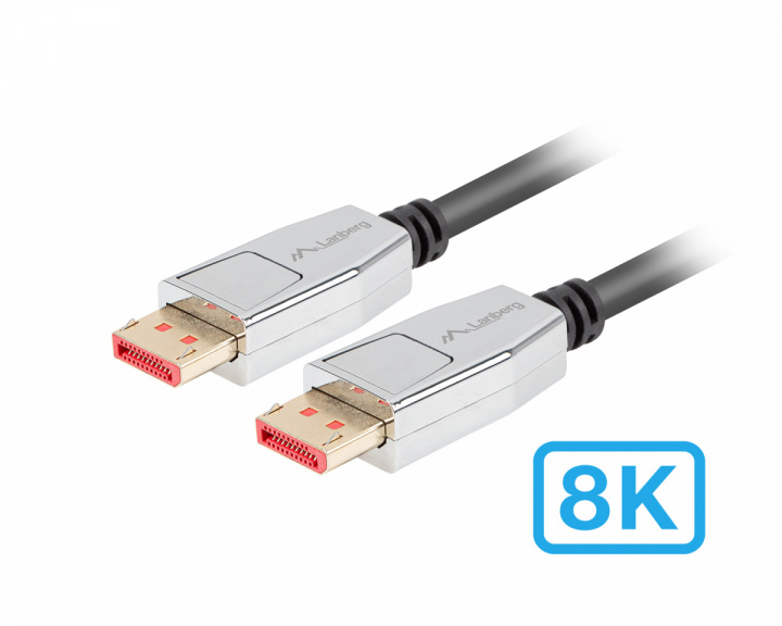 Lanberg DisplayPort 1.4 Kaapeli 20 PIN 4K/8K (1.8 Metriä)