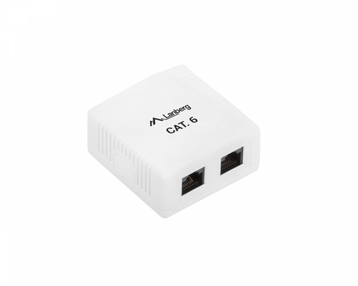 Lanberg Pinta-UTP-Verkkoliitäntä 2X RJ4 Cat6