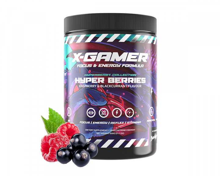 X-Gamer 600g X-Tubz Hyper Berries - 60 Annosta