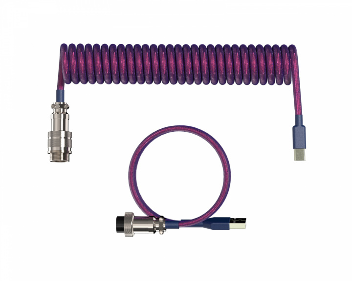 MaxCustom Aviator Coiled Cable USB-C - Violetti