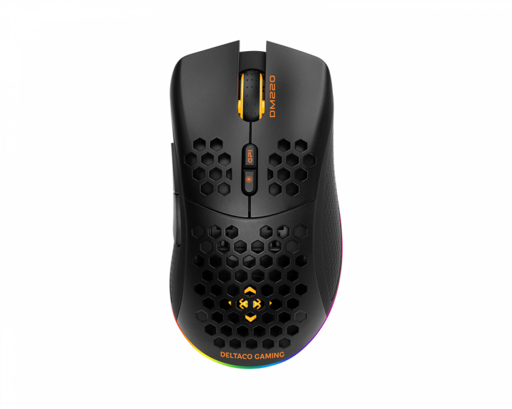 Deltaco Gaming DM220 Langaton RGB Pelihiiri Ultralätt - Musta