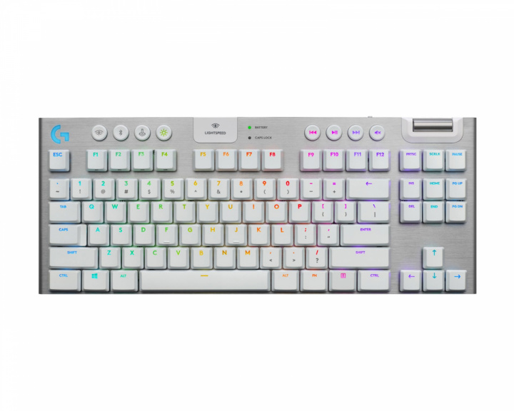 Logitech G915 Langaton RGB Pelinäppäimistö TKL [GL Tactile] - Valkoinen