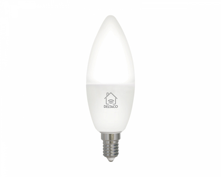 Deltaco Smart Home Smart älylamppu E14 WiFI, White CCTC, himmennettävä