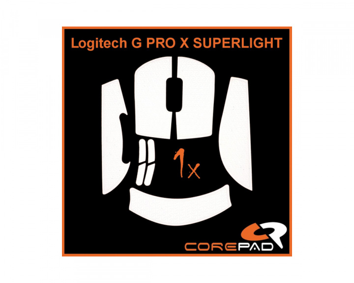 Corepad Soft Grips Logitech G Pro X Superlight - Valkoinen