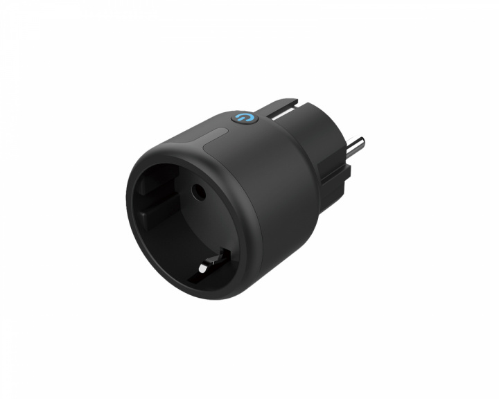 Deltaco Smart Home Mini Smart Plug - älypistorasia, WiFi,  ajastin - Musta