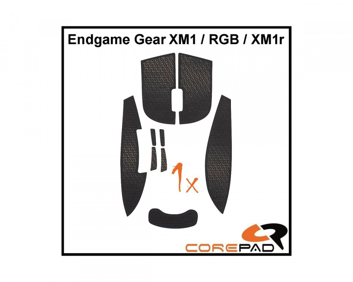 Corepad Grips Endgame Gear XM1/XM1 RGB/XM1r/XM2w - Musta