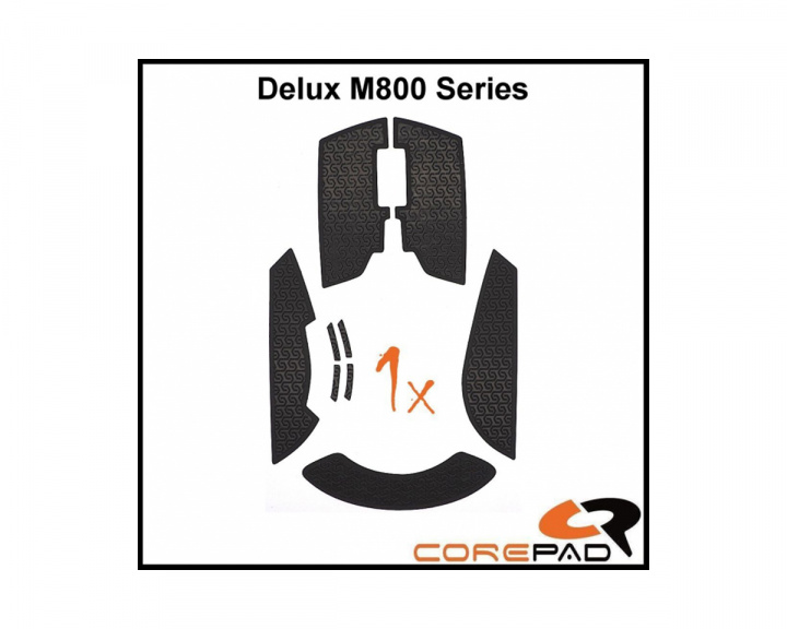 Corepad Grips Delux M800 Wired/Wireless - Musta