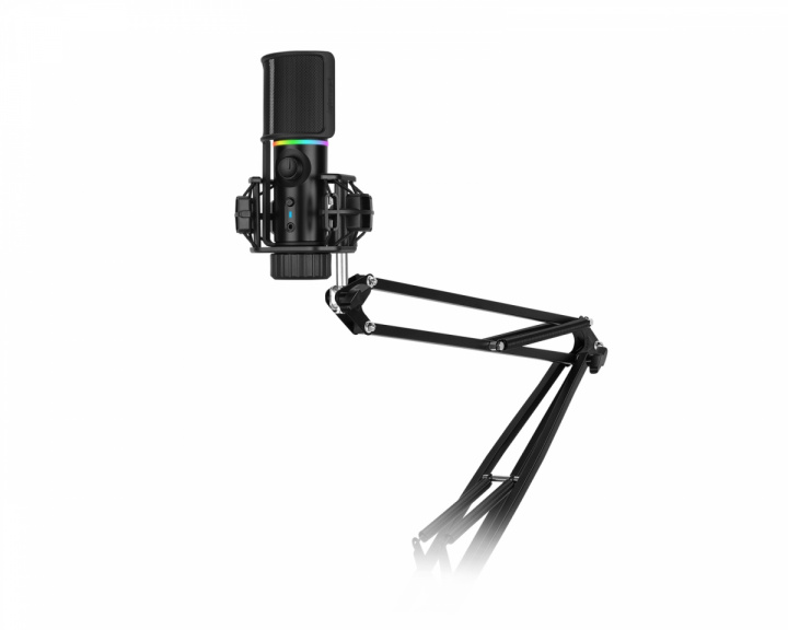 Streamplify MIC - RGB Mikrofoni incl. Mic-arm - Musta