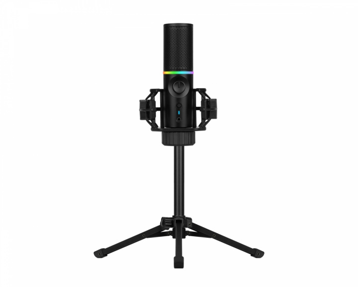 MIC - RGB Tripod Mikrofoni - Musta ryhmässä Tietokonetarvikkeet / Kuulokkeet & Ääni / Mikrofonit @ MaxGaming (20768)