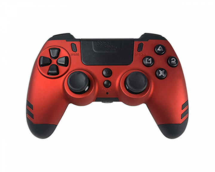 Steelplay MetalTech Wireless Controller PS4/PC -Ohjain Punainen