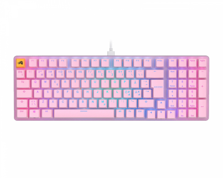 Glorious GMMK 2 96% Pre-Built Näppäimistö [Fox Linear] - Pinkki