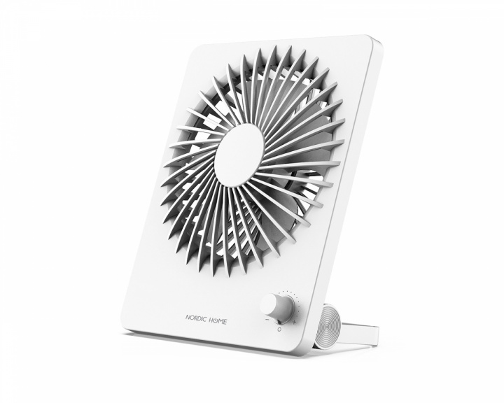 Nordic Home Culture FT-771 Wireless Portable USB-fan - Valkoinen -tuuletin
