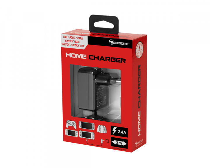 Subsonic Home Charger - AC adapter Nintendo Switch & Switch Lite - virtalähde/laturi