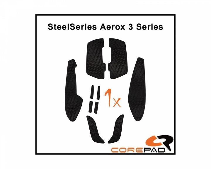 Corepad Soft Grips SteelSeries Aerox 3 Series - Valkoinen