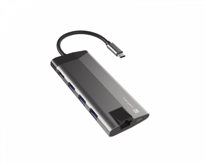 Natec Fowler Plus Hub USB-C Multiport Adapter 8 in 1 - USB-hubi