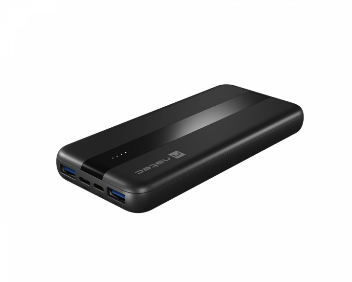 Natec Trevi Slim Q Powerbank 10000 mAh QC and PD - Musta