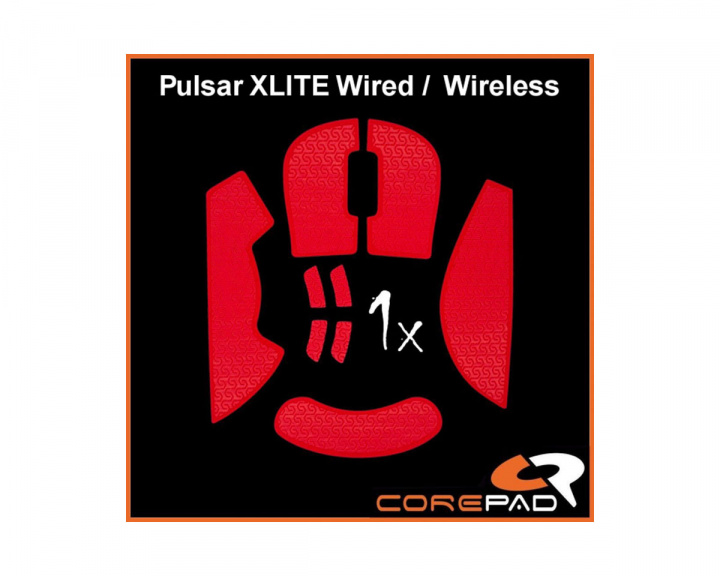 Corepad Soft Grips Pulsar Xlite Wired/Xlite Wireless/Xlite V2 Wireless - Punainen