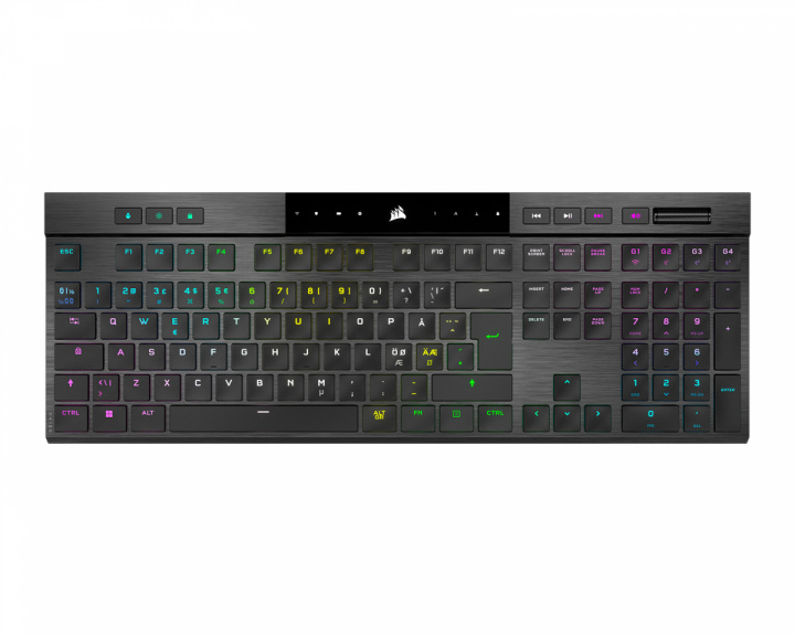 Corsair K100 AIR Wireless RGB Ultra-Thin Pelinäppäimistö [MX ULP Tactile] - Musta