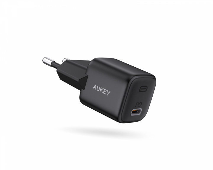 Aukey Wall Charger Omnia Mini, 20 W USB-C - Musta Verkkovirtalaturit