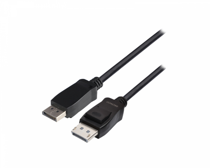 Deltaco LSZH DisplayPort Kaapeli 8K Musta (1 metriä)