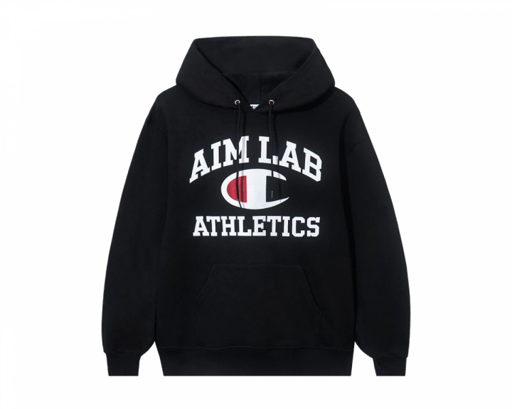 Aim Lab x Champion - Musta Hoodie - Small