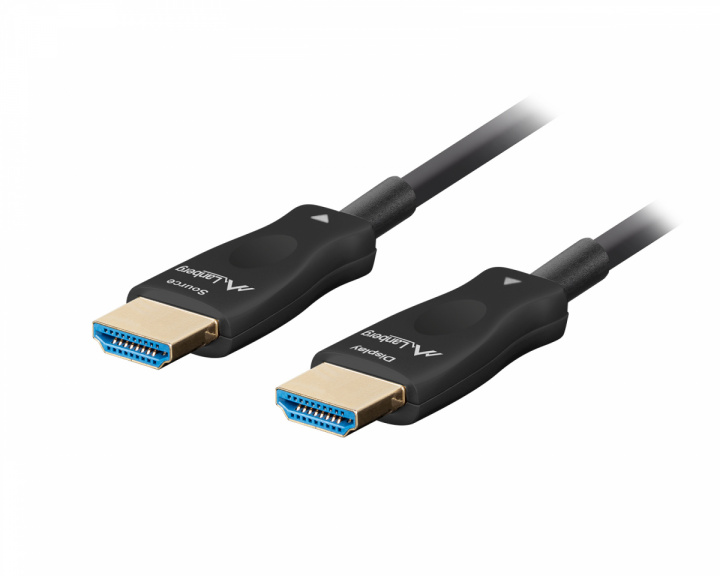 Lanberg HDMI 2.1 Kaapeli Optical Musta 8k - 48Gbps - 80m