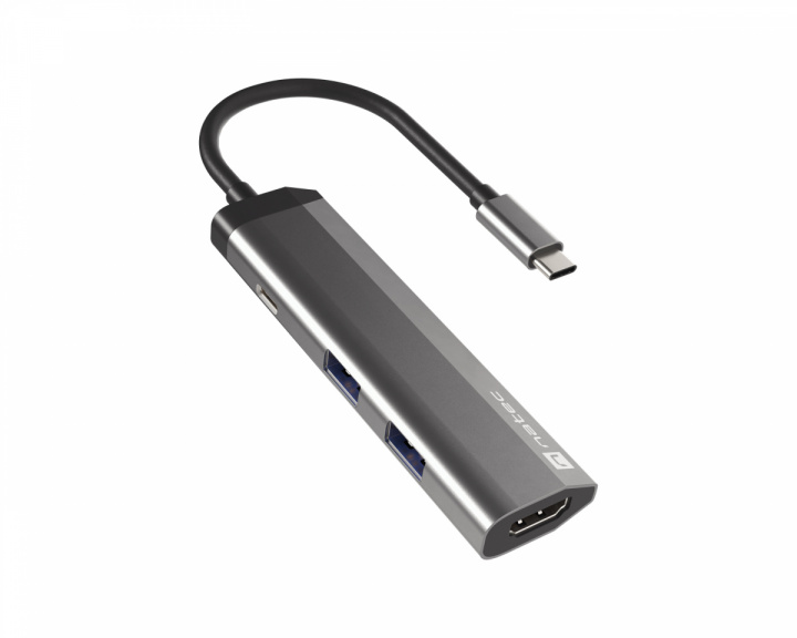 Natec Fowler Slim Hub USB-C Multiport Adapter 4 in 1 - USB-hubi