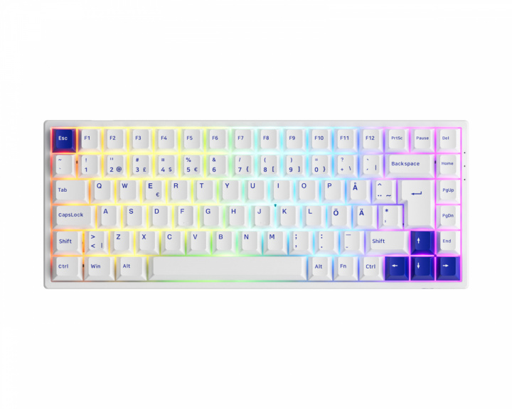Akko 3084B Blue/White ISO Langaton Pelinäppäimistö [Akko CS Jelly Black]