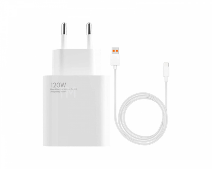 Xiaomi Charging Combo EU - 120W USB-C + kaapeli 1m - Valkoinen