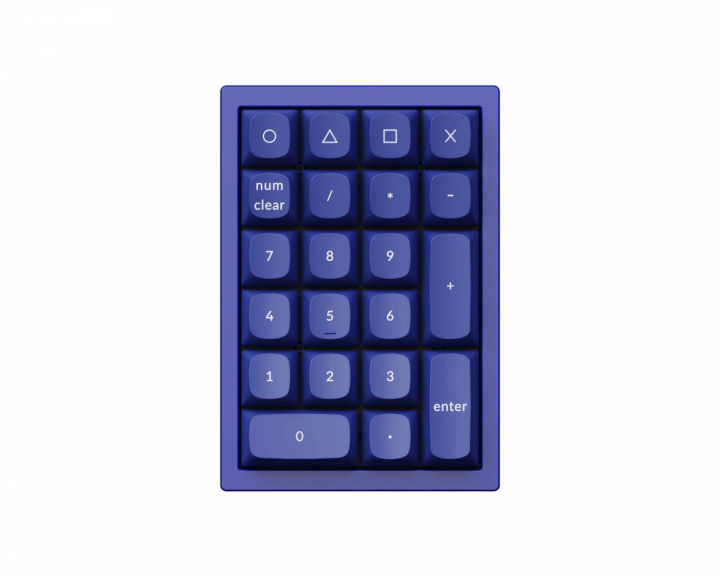 Keychron Q0 Number Pad RGB Hot-Swap [Gateron G Pro Red] - Sininen Numeronäppäimistö