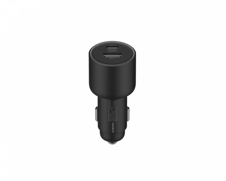 Xiaomi Mi 67W Dual-Port Car Charger (USB-A + Type-C) - Musta -autolaturi