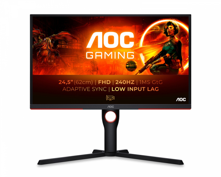 AOC 25G3ZM 25” LED Pelimonitori 240Hz 1ms VA FHD