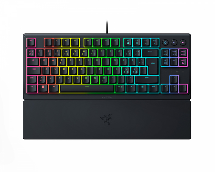 Razer Ornata V3 TKL Low Profile Gaming Näppäimistö [Mecha Membrane Clicky] - Musta