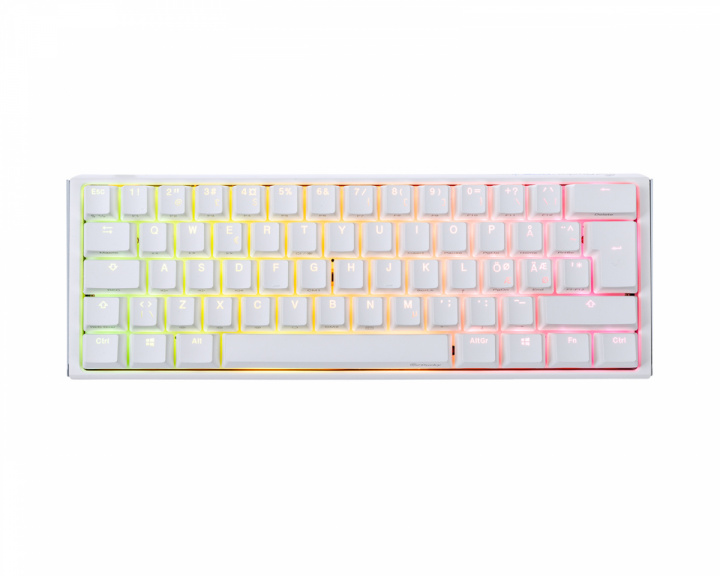 Ducky ONE 3 Mini Pure White RGB Hotswap Pelinäppäimistö [MX Brown]