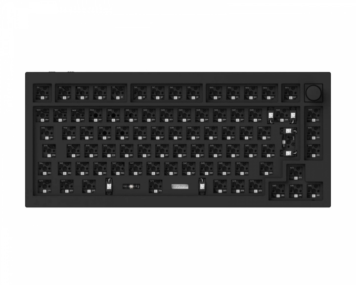 Keychron Q1 Pro QMK 75% ISO Barebone Hotswap Langaton Pelinäppäimistö - Carbon Black
