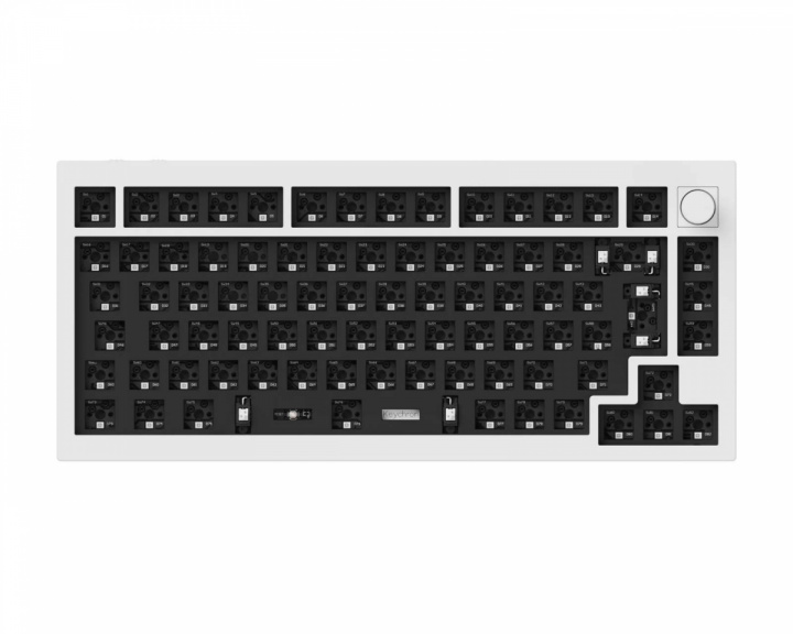 Keychron Q1 Pro QMK 75% ISO Barebone Hotswap Langaton Pelinäppäimistö - Shell White