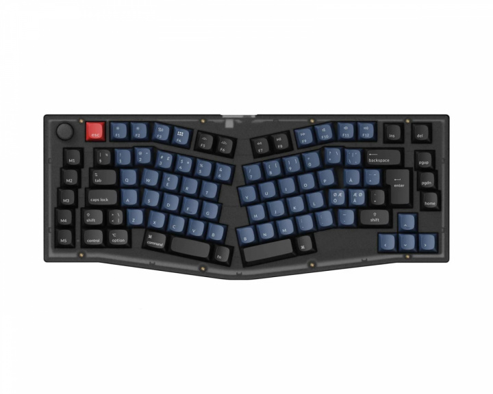 Keychron V10 QMK 75% RGB Knob Hotswap Pelinäppäimistö - Frosted Black [K Pro Red]