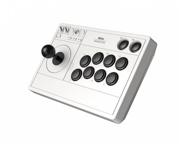 8Bitdo Arcade Stick Xbox & PC - Valkoinen Peliohjain