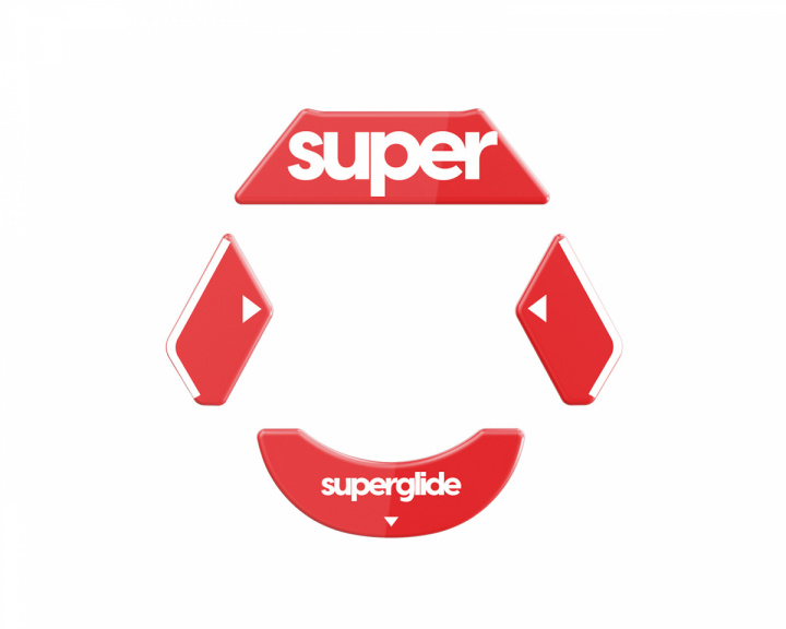 Superglide Version 2 Glass Skates varten Logitech G900/903 - Punainen