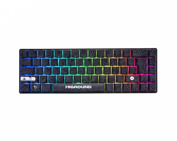 Higround BLACKICE Base 65 Hotswap Pelinäppäimistö - ISO Saksalainen [White Flame]