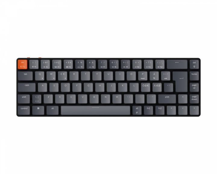 Keychron K7 Low Profile Hotswap Langaton Pelinäppäimistö RGB Aluminium [K Optical Brown]