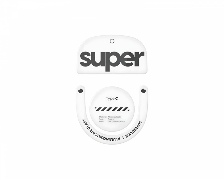 Superglide Type‑C Versio 2 Lasisiivet Logitech Superlight 2 / X2 Superstrike – Valkoinen