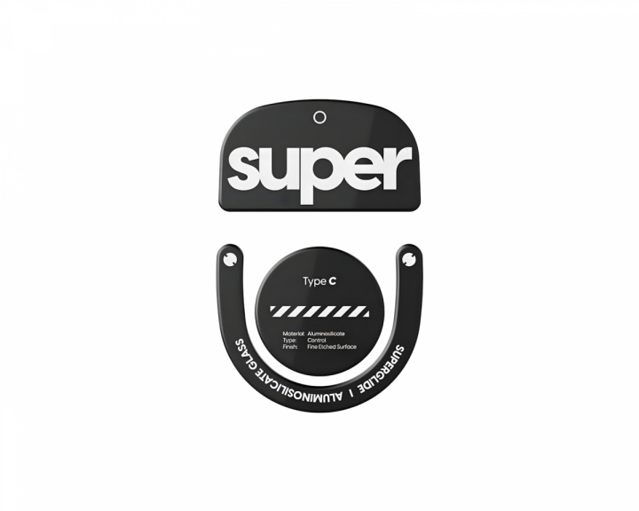 Superglide Type‑C Versio 2 Lasisiivet Logitech Superlight 2 / X2 Superstrike – Musta