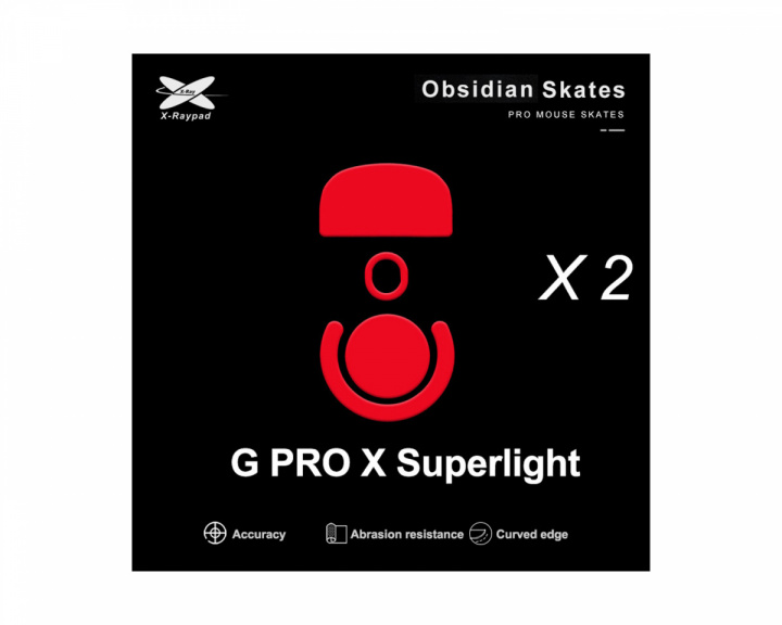 X-raypad Obsidian Mouse Skates Logitech G Pro X Superlight - Hiiren Tassut