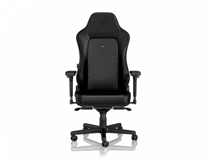 noblechairs HERO Real Leather - Musta / Musta