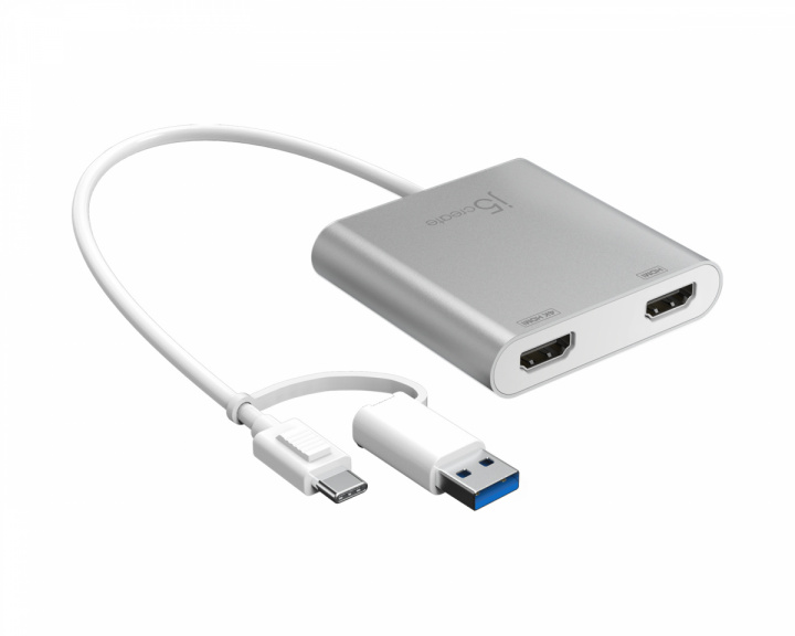 j5create USB-C - Dual HDMI -Moninäytösovitin