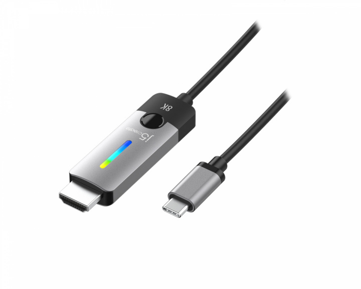 j5create USB-C-HDMI-Kaapeli 2.1 8K - 1.8m