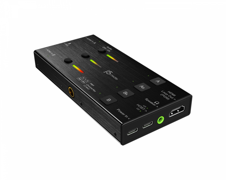 j5create Dual HDMI Video Capture, 2 HDMI–USB-C, Virransyöttö 60 W