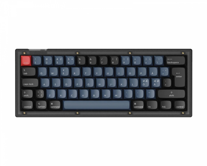 Keychron V4 QMK 60% ISO RGB Hotswap Näppäimistö - Frosted Black [K Pro Brown]